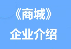 【视频教程】《商城》企业介绍